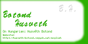botond husveth business card