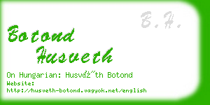 botond husveth business card